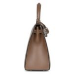 HERMÈS KELLY SELLIER 25 ETOUPE TADELAKT PALLADIUM HARDWARE