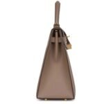 HERMÈS SPECIAL ORDER HSS KELLY SELLIER 32 GRIS ASPHALTE VERSO EPSOM PERMABRASS HARDWARE
