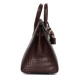 HERMÈS BIRKIN SELLIER 20 HAVANE MATTE ALLIGATOR GOLD HARDWARE
