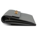 HERMÈS KELLY POCKET LONG WALLET GRIS MEYER MADAME GOLD HARDWARE