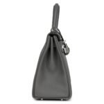 HERMÈS KELLY RETOURNE 28 GRIS MEYER TOGO PALLADIUM HARDWARE