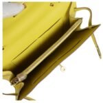 HERMÈS KELLY WALLET TO GO LIME CHEVRE MYSORE GOLD HARDWARE