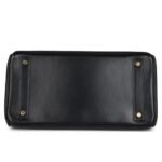 VINTAGE HERMÈS HAC BIRKIN 32 BLACK BOX GOLD HARDWARE