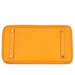 PRE-OWNED HERMÈS BIRKIN 35 JAUNE D'OR CANDY EPSOM PERMABRASS HARDWARE