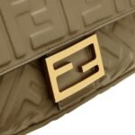 FENDI BAGUETTE NAPPA LEATHER BAG