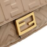 FENDI BAGUETTE NAPPA LEATHER BAG