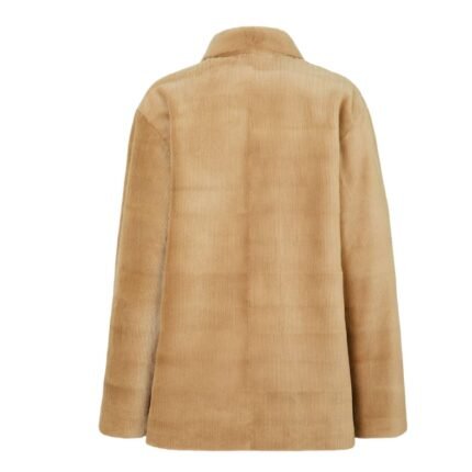 FENDI BLOUSON BEIGE MINK JACKET