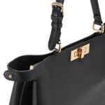 FENDI PEEKABOO SOFT LARGE LEATHER BAG