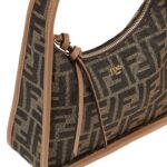 FENDI MINI FENDESSENCE BROWN FF FABRIC MINI-BAG