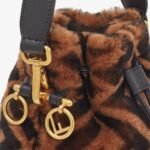 FENDI MON TRESOR MINI-BAG IN BROWN SHEEPSKIN