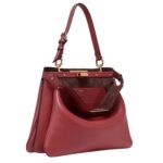 FENDI PEEKABOO SOFT MEDIUM LEATHER BAG
