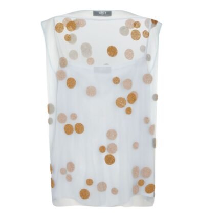 FENDI TOP LIGHT BLUE ORGANZA TOP