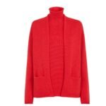 FENDI TWIN SET RED CASHMERE