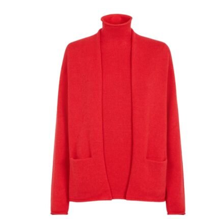 FENDI TWIN SET RED CASHMERE