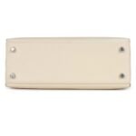 HERMÈS KELLY SELLIER 25 NATA VERSO EPSOM PALLADIUM HARDWARE