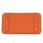 HERMÈS BIRKIN 25 ORANGE TOGO GOLD HARDWARE