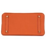 HERMÈS BIRKIN 30 ORANGE TOGO GOLD HARDWARE