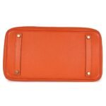 PRE-OWNED HERMÈS BIRKIN 35 ORANGE TOGO GOLD HARDWARE