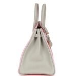 HERMÈS SPECIAL ORDER (HSS) BIRKIN 25 ROSE SAKURA AND GRIS PERLE CHEVRE MYSORE ROSE GOLD HARDWARE