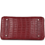 VINTAGE HERMÈS TRAVEL BIRKIN 35 ROUGE H NILOTICUS CROCODILE BRUSHED PALLADIUM HARDWARE