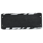 CUSTOM ZEBRA SWAROVSKI CRYSTAL HERMÈS KELLY SELLIER 32 BLACK EPSOM PALLADIUM HARDWARE