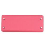 HERMÈS KELLY SELLIER 25 ROSE AZALEE EPSOM PALLADIUM HARDWARE