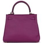 HERMÈS KELLY RETOURNE 25 ANEMONE SWIFT PERMABRASS HARDWARE