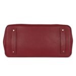PRE-OWNED HERMÈS SHOULDER BIRKIN 42 JPG ROUGE H CLEMENCE GOLD HARDWARE