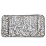 VINTAGE HERMÈS BIRKIN 30 WHITE DALMATIAN BUFFALO GOLD HARDWARE