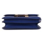 HERMÈS CONSTANCE 18 BLEU ROYAL CHEVRE GOLD HARDWARE