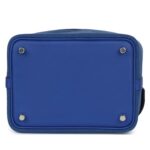 HERMÈS PICOTIN CARGO 18 BLEU ROYAL SWIFT AND TOILE CANVAS PALLADIUM HARDWARE