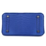 HERMÈS BIRKIN 25 BLEU ROYAL MATTE POROSUS CROCODILE GOLD HARDWARE