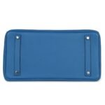 PRE-OWNED HERMÈS BIRKIN 35 MYKONOS CLEMENCE PALLADIUM HARDWARE