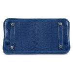 HERMÈS BIRKIN 25 BLEU SAPHIR LIZARD PALLADIUM HARDWARE