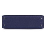 HERMÈS SPECIAL ORDER (HSS) KELLY SELLIER 20 BLEU ENCRE AND BLEU INDIGO CHEVRE MYSORE PALLADIUM HARDWARE