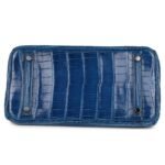 PRE-OWNED HERMÈS BIRKIN 30 MYKONOS SHINY NILOTICUS CROCODILE PALLADIUM HARDWARE