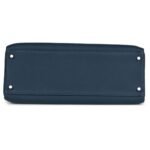 PRE-OWNED HERMÈS KELLY RETOURNE 35 BLEU DE PRUSSE TOGO PALLADIUM HARDWARE