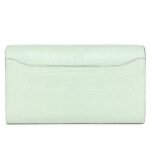 HERMÈS CONSTANCE WALLET TO GO VERT D'EAU MATTE ALLIGATOR PALLADIUM HARDWARE