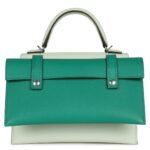 HERMÈS QUELLE IDOLLE PICTO KELLY DOLL VERT FIZZ EPSOM PALLADIUM HARDWARE