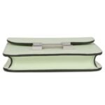 HERMÈS CONSTANCE SLIM WALLET VERT FIZZ EVERCOLOR PALLADIUM HARDWARE