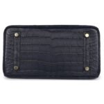 HERMÈS BIRKIN 25 BLEU INDIGO MATTE ALLIGATOR GOLD HARDWARE