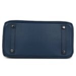 PRE-OWNED HERMÈS BIRKIN 30 DEEP BLEU SWIFT PALLADIUM HARDWARE