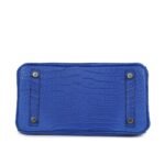 HERMÈS BIRKIN 25 BLEU ROYAL MATTE POROSUS CROCODILE GOLD HARDWARE