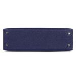 HERMÈS SPECIAL ORDER (HSS) KELLY SELLIER 20 BLEU ENCRE AND BLEU INDIGO CHEVRE MYSORE PALLADIUM HARDWARE