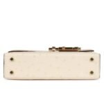 HERMÈS MINI VERROU CHAINE BAG NATA OSTRICH PERMABRASS HARDWARE