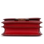 HERMÈS KELLY SELLIER 28 ROUGE PIMENT BOX PALLADIUM HARDWARE