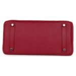 PRE-OWNED HERMÈS BIRKIN 30 RUBIS EPSOM PALLADIUM HARDWARE