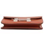 HERMÈS CONSTANCE SLIM WALLET BRIQUE EVERCOLOR PALLADIUM HARDWARE