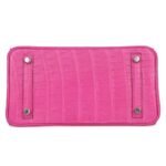 HERMÈS BIRKIN 25 ROSE SHOCKING MATTE ALLIGATOR PALLADIUM HARDWARE