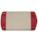 VINTAGE HERMÈS BIRKIN 35 ROUGE VIF BUFFALO AND CRINOLINE GOLD HARDWARE